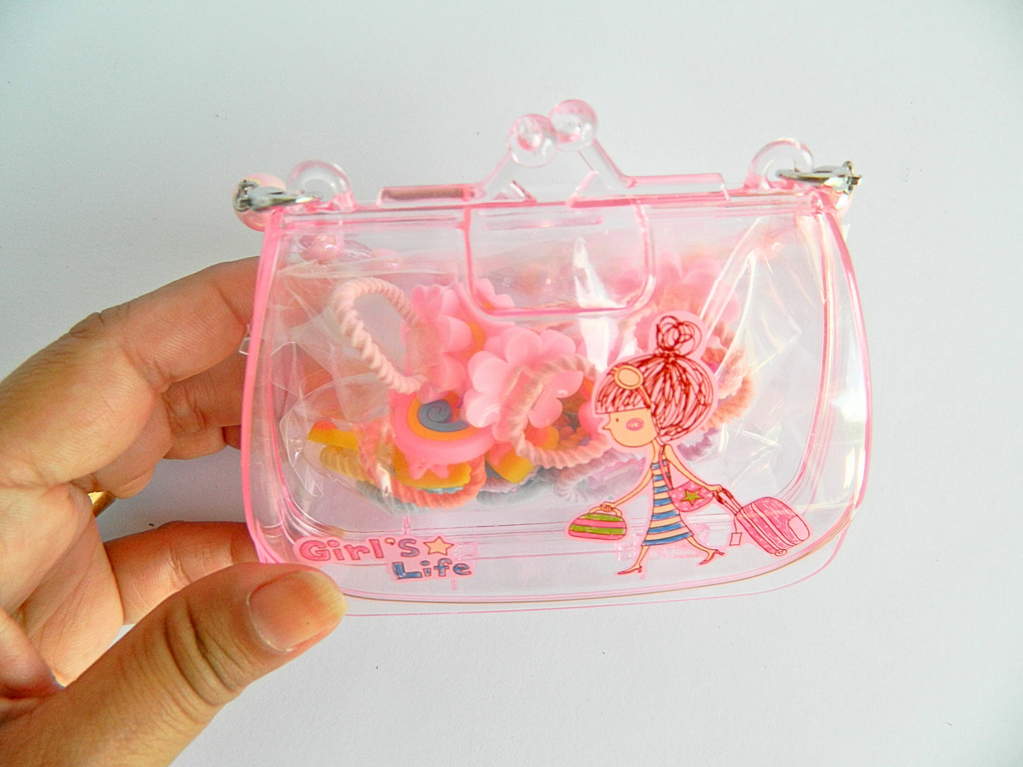 Kids hair tie purse