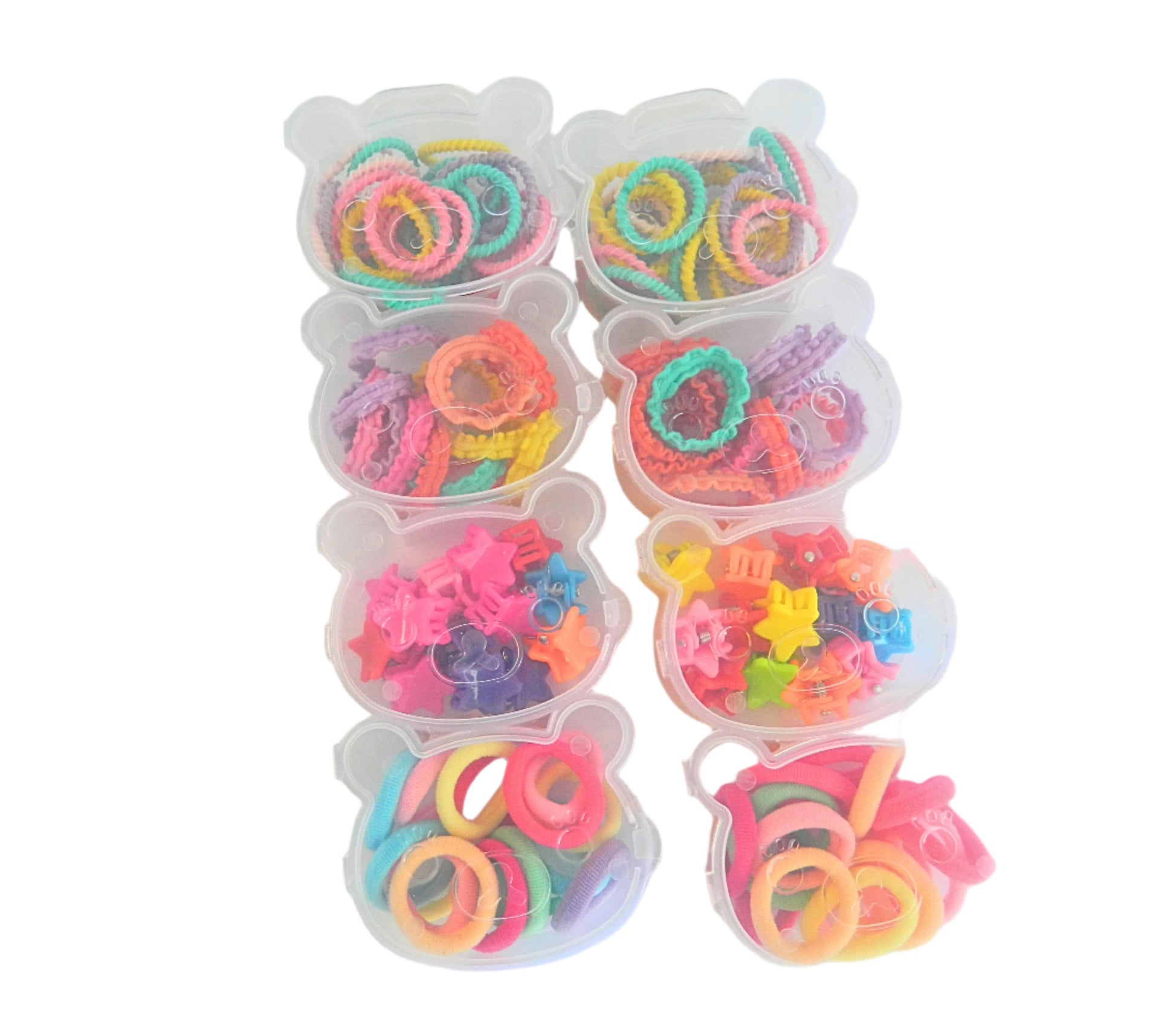 kids multicolor hair accessory boxes 