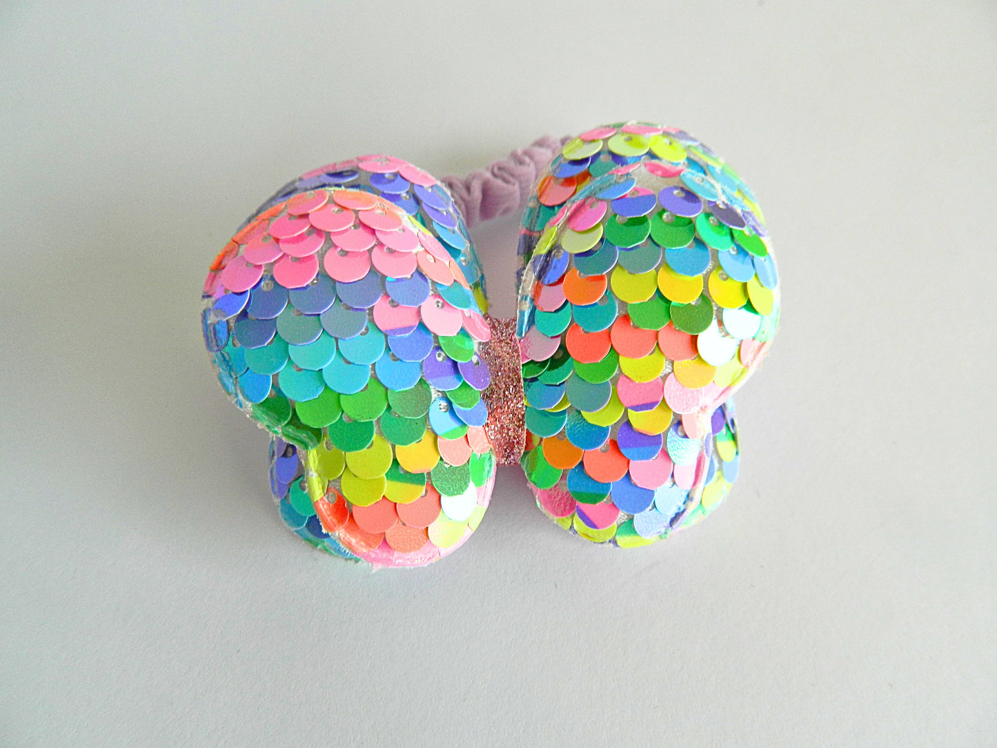 Rainbow butterfly hair tie